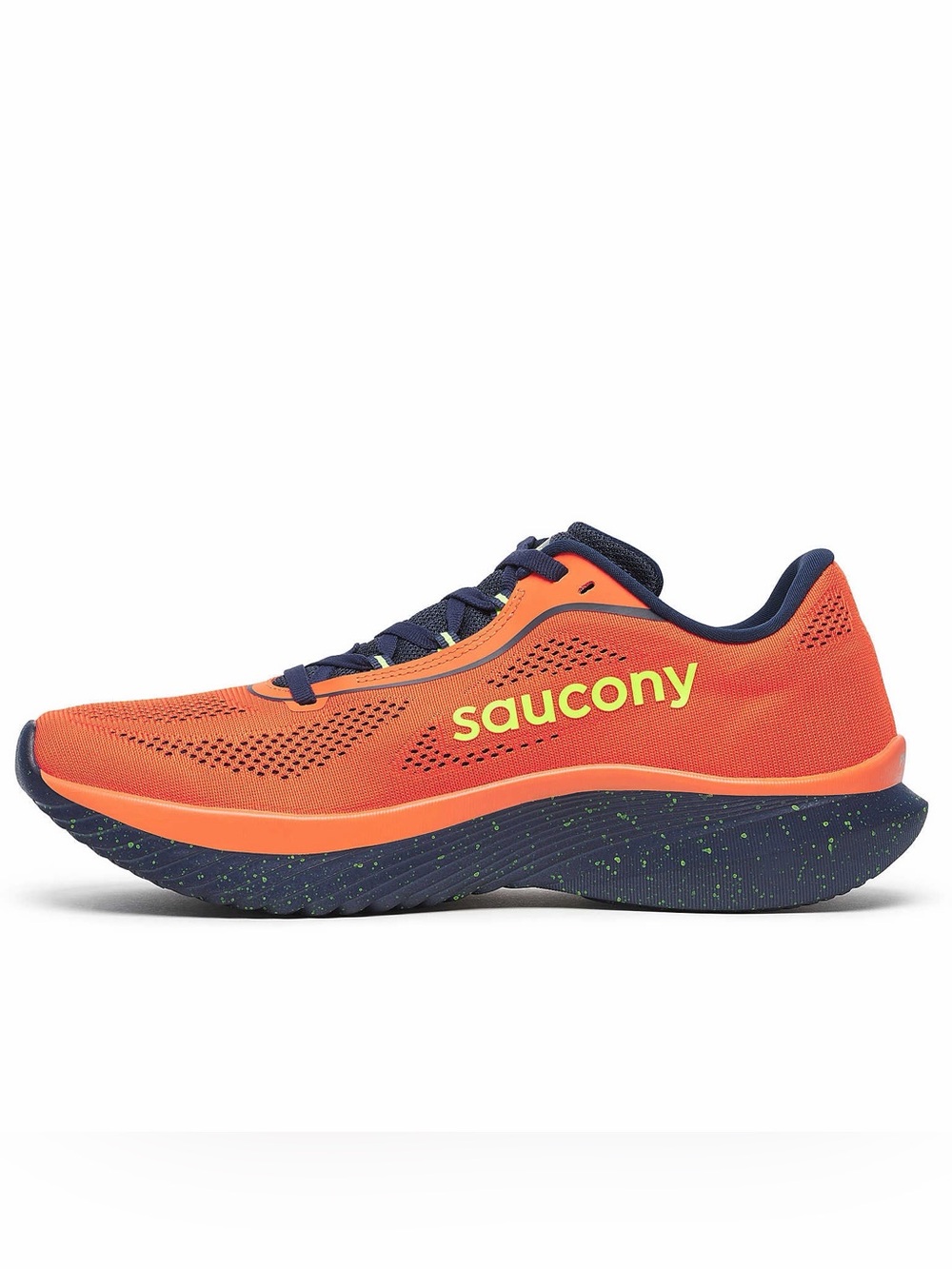 Saucony Men’s Kinvara 15 Solar. Orange/Navy. Size 9. Used